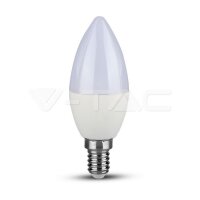 LED Bulb - SAMSUNG CHIP 7W E14 Plastic Candle 3000K