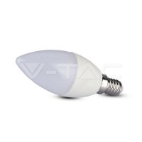 LED Bulb - SAMSUNG CHIP 7W E14 Plastic Candle 3000K