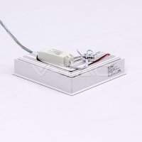 10W L Shape Connector For Hanging White Body 4000K