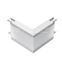 12W L Shape Connector Outside For Hanging White Body 4000K