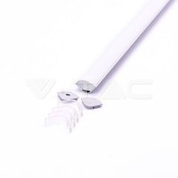 Led Strip Mounting Kit With Diffuser Aluminum Milky...
