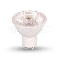 LED Spotlight - 7W GU10 Plastic With Lens 6000K  Dimmable...