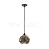 Pendant Light Holder E27 With 3D Glass Lampshade 150mm