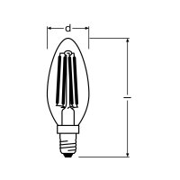 PARATHOM&copy; Retrofit CLASSIC B DIM 40 5 W/2700 E14