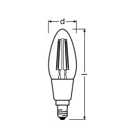 PARATHOM&copy; Retrofit CLASSIC B DIM 40 CL 5 W/2700 E14 DIM