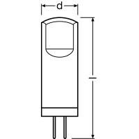 PARATHOM  PIN  CL 20 non-dim  1,8W/827 G4