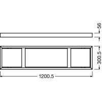 PANEL 1200 SURFACE MOUNT KIT FS1   LEDV