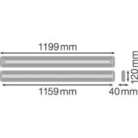 LN INDV D/I 1200 42W/3000K EM      LEDV