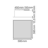 PANEL 600 36W/4000K MP