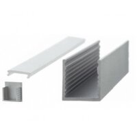 LED- Aluprofil 18x19mm, Alu eloxiert