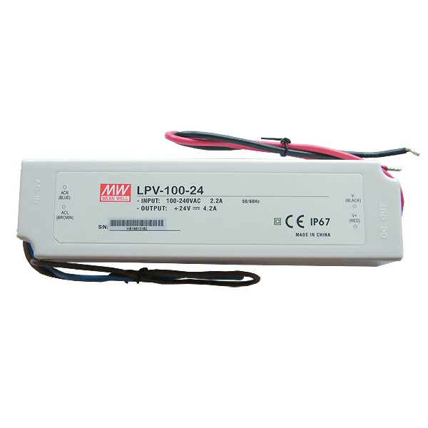 MeanWell LPV-100-24 LED Netzteil-Trafo Festspannung 24V...