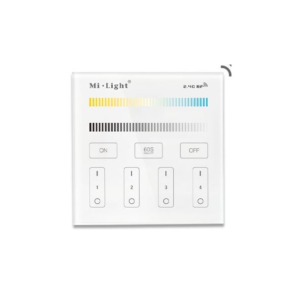 4-Zonen Smart Panel WW/CW+ Dimmer, Batterie