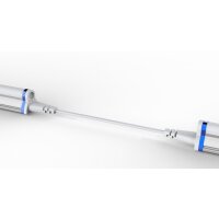T5-AE Verbindungskabel, male-female plug, 0,1m, wei&szlig;