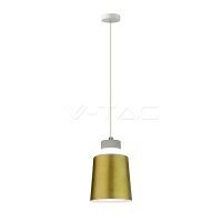 7W Led Pendant Light (Acrylic) - Gold Lamp Shade...