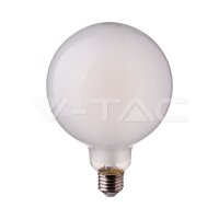 LED Bulb - 7W Filament  E27 G125 Frost Cover  6400K