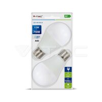 LED Bulb - 11W E27 A60 Thermoplastic 2700K 2PCS/Blister Pack