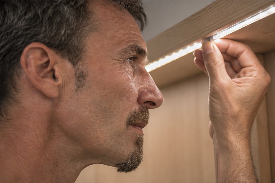 Präzise Montage eines LED-Strips