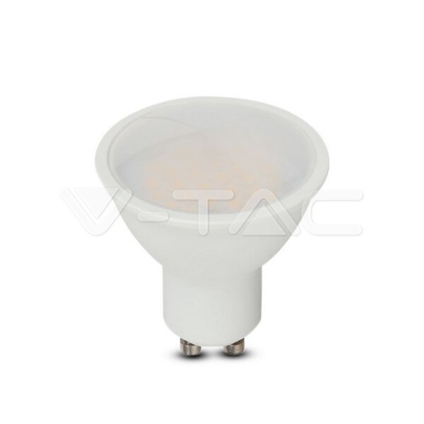 4.5W GU10 SMOOTH PLASTIC SPOTLIGHT WITH SAMSUNG CHIP 3000K 110`D
