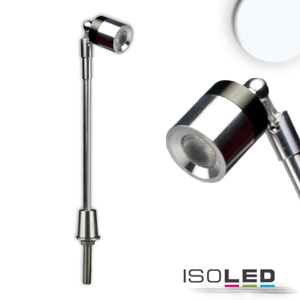 LED Vitrinen-Leuchte, chrom, 3W, 25°, kaltweiß