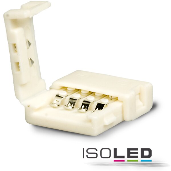 Clip-Verbinder (max. 5A) C1-410 für 4-pol. IP20 Flexstripes mit Breite 10mm, Pitch >12mm
