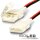 Clip-Verbinder mit Kabel (max. 5A) C1-28 für 2-pol. IP20 Flexstripes mit Breite 8mm, Pitch >12mm