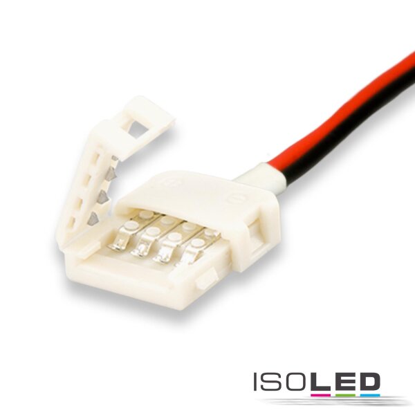 Clip-Kabelanschluss (max. 5A) C1-210 für 2-pol. IP20 Flexstripes mit Breite 10mm, Pitch >12mm