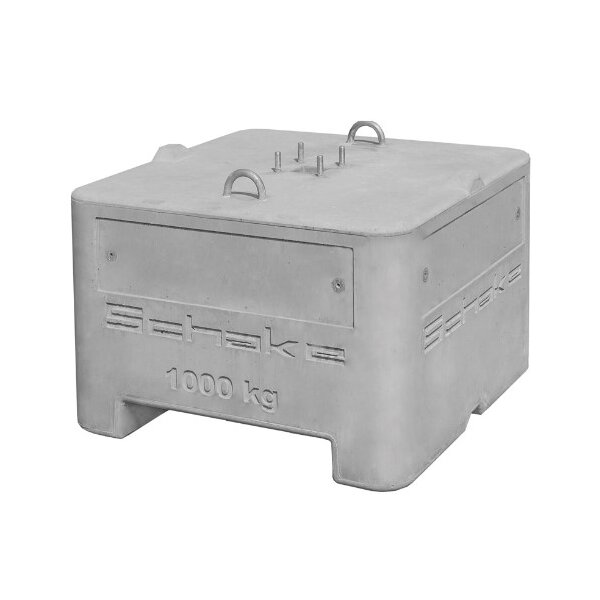 Beton-Aufstellvorrichtung 1000 kg, 900 x 900 x 600 mm