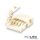 Clip-Verbinder (max. 5A) C1-212 für 2-pol. IP20 Flexstripes mit Breite 12mm, Pitch >12mm