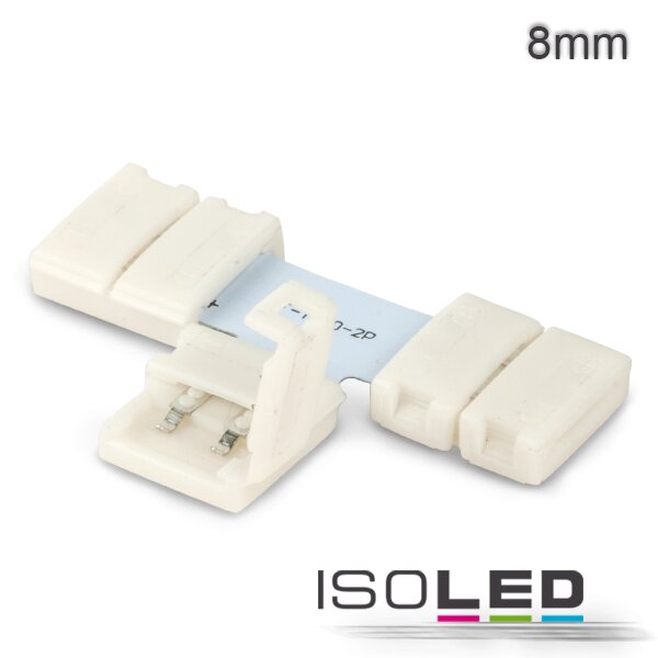 Clip-T-Verbinder (max. 5A) C1-48 für 2-pol. IP20 Flexstripes mit Breite 8mm, Pitch >12mm