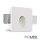Gips Wand-Einbauleuchte, für G4/MR11 Spots, kleine Bauform