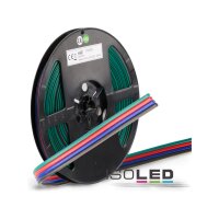 Kabel RGB 10m Rolle 4-polig 0,50mm² H03VH-H AWG20
