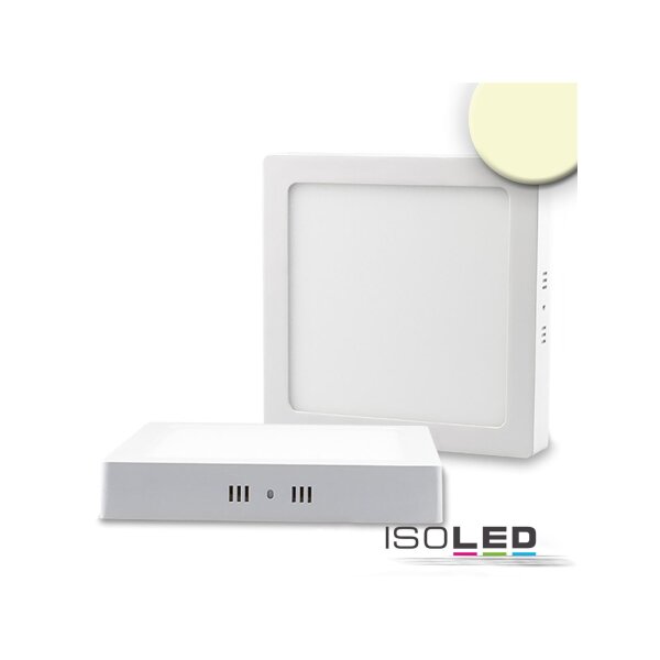 LED Deckenleuchte weiß, 18W, eckig, 220x220mm, warmweiß