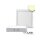 LED Deckenleuchte weiß, 18W, eckig, 220x220mm, warmweiß