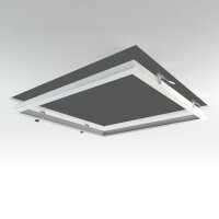 LED Panel Einbaurahmen 62x62cm weiß Deckeneinbau...