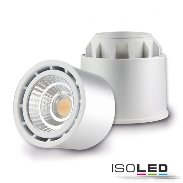 LED Spot SUNSET GU10 10W, silber, 45°, 2000-2800K, externer Trafo, Dimm-to-warm