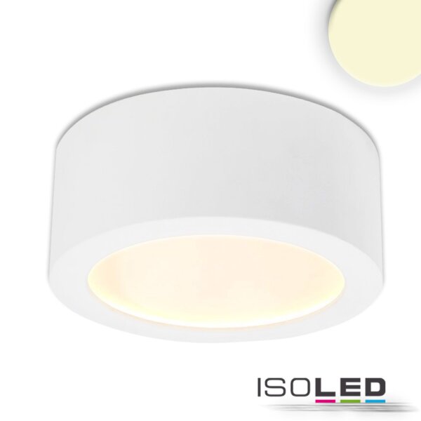LED Aufbauleuchte LUNA 8W, weiß, rund, DN106,5, indirektes Licht, warmweiß