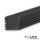 LED Aufbauprofil SURF12 Aluminium schwarz pulverbeschichtet RAL 9005, 200cm
