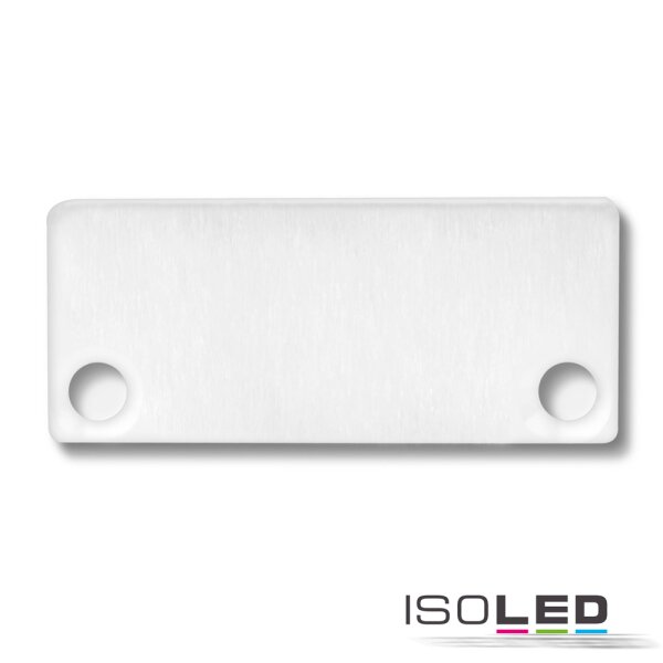 Endkappe EC43 Alu weiß RAL 9010 für SURF/DIVE24 FLAT mit COVER10, 2 STK, inkl. Schrauben