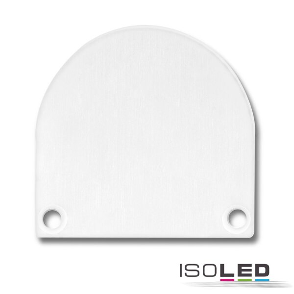 Endkappe EC46 Alu weiß RAL 9010 für SURF/DIVE24 FLAT mit COVER13, 2 STK, inkl. Schrauben