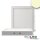 LED Deckenleuchte weiß, 24W, eckig, 300x300mm, warmweiß, dimmbar