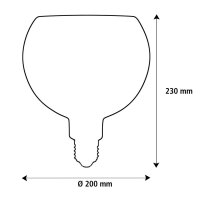 LED Billard Globe 200 black