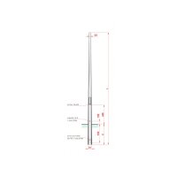 Lichtmasten, 12m LPH, Zopfmaß DM76, verzinkt,...