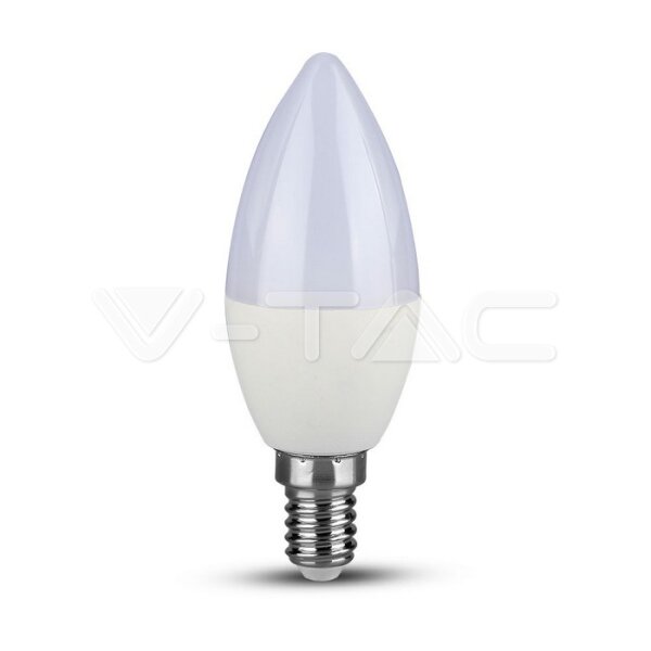 7W PLASTIC CANDLE BULB WITH SAMSUNG CHIP 3000k E14