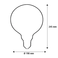 LED Globe 188 2tones schwarz - klar