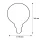 LED Globe 188 2tones schwarz - klar