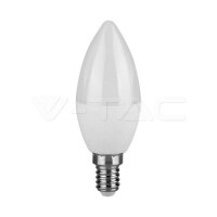 6.5W PLASTIC CANDLE BULB 6500K E14