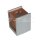 1*GU10-GREY CONCRETE SQUARE METAL GYPSUM SURFACE WITH MATT ROSE GOLD BOTTOM