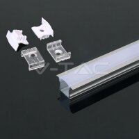 Led Strip Mounting Kit With Diffuser  2000* 23*15.5MM Milky