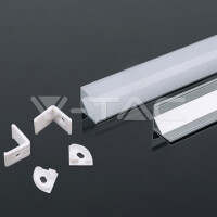 Led Strip Mounting Kit With Diffuser  2000* 15.8*15.8MM Milky