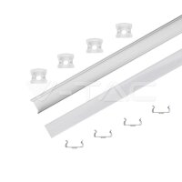 Led Strip Mounting Kit With Diffuser  2000* 17.2*15.5MM Milky